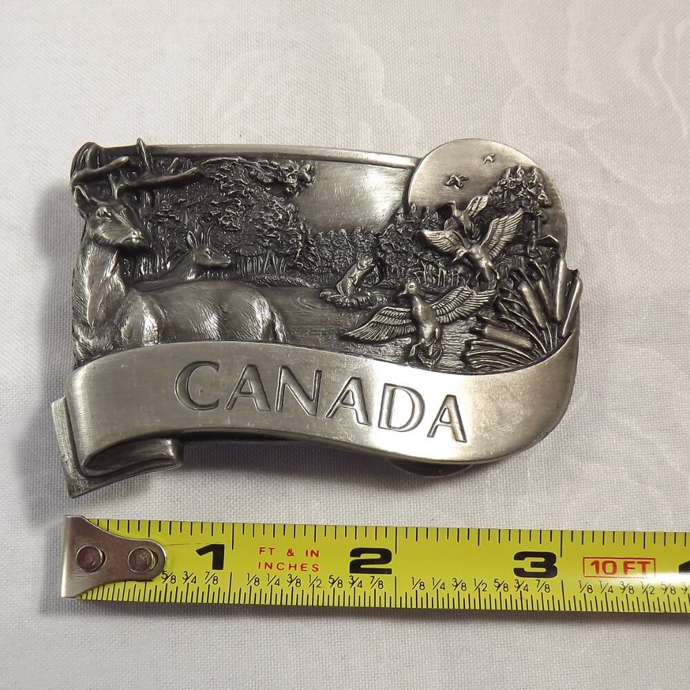 Canada Wildlife Belt Buckle, Vintage 1988 Bergamot - Picture 6 of 6